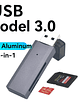 Lector de tarjetas USB 3.0 multifunción 2 en 1 - Miniatura 15