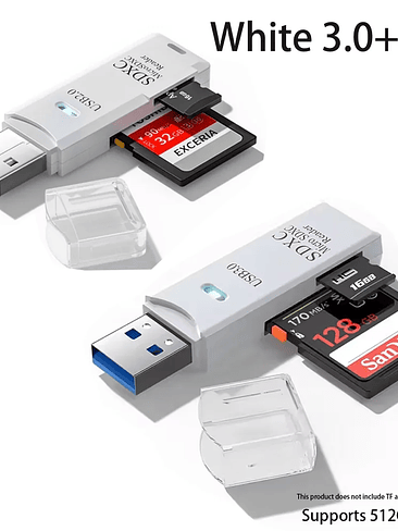  Lector de tarjetas USB 3.0 multifunción 2 en 1 16