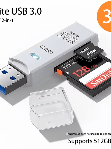  Lector de tarjetas USB 3.0 multifunción 2 en 1 23