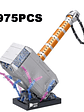 🔨 Martillo Thor Mjölnir Armable de Bloques – 975 Piezas (Modelo Coleccionable) - Miniatura 1