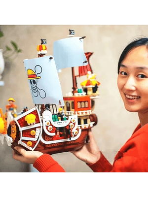 🏴‍☠️ Barco Sunny – Set Armable Tipo Anime 432 PCS + 9 Figuras One Piece Armable de Coleccion 