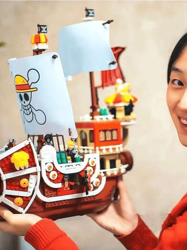 🏴‍☠️ Barco Sunny – Set Armable Tipo Anime 432 PCS + 9 Figuras One Piece Armable de Coleccion  1