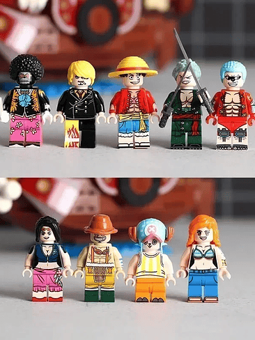 🏴‍☠️ Barco Sunny – Set Armable Tipo Anime 432 PCS + 9 Figuras One Piece Armable de Coleccion  4