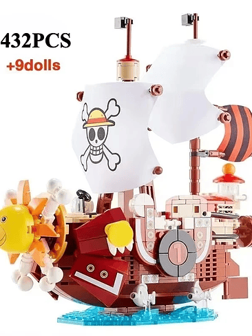 🏴‍☠️ Barco Sunny – Set Armable Tipo Anime 432 PCS + 9 Figuras One Piece Armable de Coleccion  5