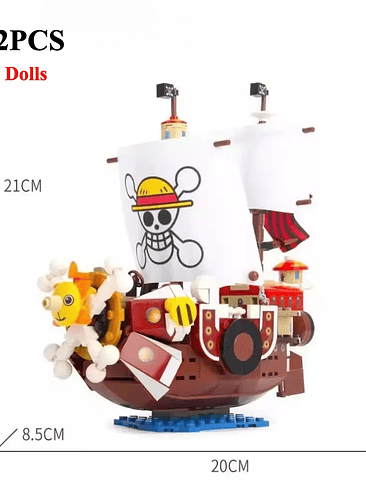 🏴‍☠️ Barco Sunny – Set Armable Tipo Anime 432 PCS + 9 Figuras One Piece Armable de Coleccion  7