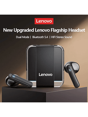 Auriculares estéreo inalámbricos Lenovo LP51 TWS Bluetooth V5.4, Lenovo Conexion Dual para Juegos