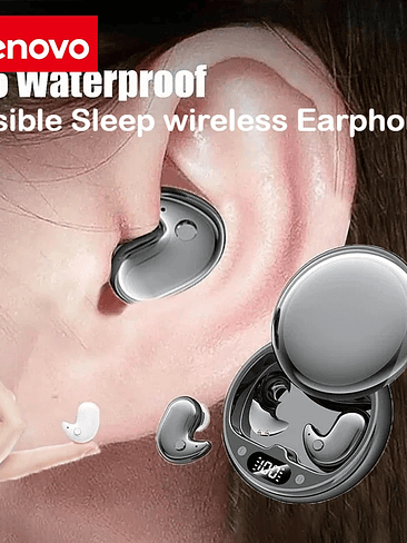 Auriculares invisibles Lenovo Y36 Mini Bluetooth 5.3 IPX5 impermeables TWS inalámbricos con micrófono, auriculares estéreo deportivos 1