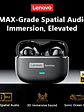 Auriculares inalámbricos Lenovo LE208 TWS Bluetooth 6.0 de cuero, estéreo, ENC, con cancelación de ruido y baja latencia de 38 ms para juegos. - Miniatura 1