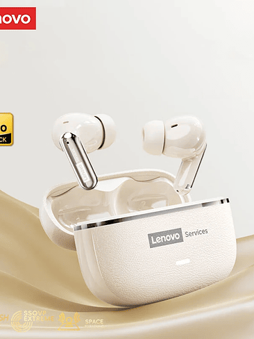 Auriculares inalámbricos Lenovo LE208 TWS Bluetooth 6.0 de cuero, estéreo, ENC, con cancelación de ruido y baja latencia de 38 ms para juegos. 9