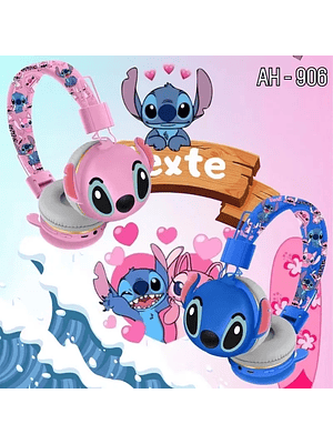 Auriculares Bluetooth Stitch AH-906 AH-906 Disney, auriculares inalámbricos con sonido HIFI, plegables, con micrófono