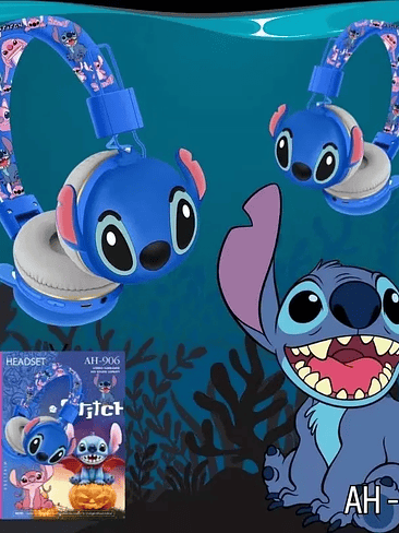 Auriculares Bluetooth Stitch AH-906 AH-906 Disney, auriculares inalámbricos con sonido HIFI, plegables, con micrófono 2