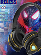 Disney para Spider-Man, inalámbricos, Bluetooth, con luz LED, sonido envolvente, plegables, diseño de dibujos animados de anime NM-27 - Miniatura 3