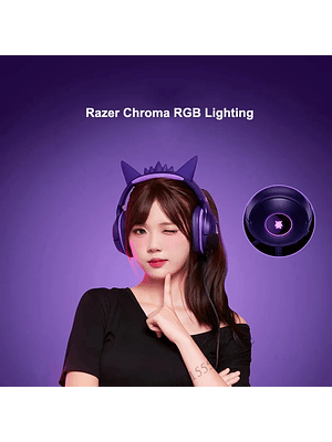 Razer Pokemon Gengar Edition RGB Kraken Kitty V2 Wired USB Gaming Headset