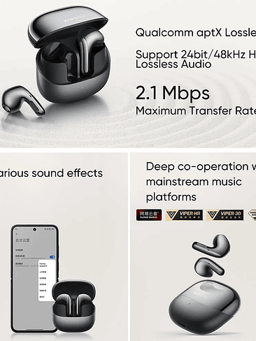 Auriculares Xiaomi Buds 5 TWS con Bluetooth 5.4, cancelación activa de ruido e IA, grabación de sonido, audio sin pérdida 5