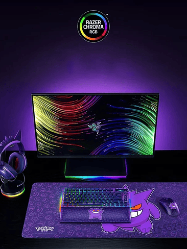 Razer Pokemon Gengar Edition RGB Kraken Kitty V2 Wired USB Gaming Headset 6