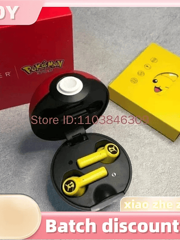 🎮Auriculares inalámbricos Bluetooth 5.0 de Pokémon Pikachu Pokemon Edicion Especial Colaboracion Bandai/Razer 5