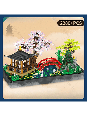 🌸 Jardín Japonés Armable – Escena Zen de Colección (2280+ piezas)