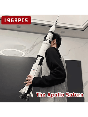 🚀 Cohete Espacial Saturno V Armable – Edición Histórica - 1969 piezas