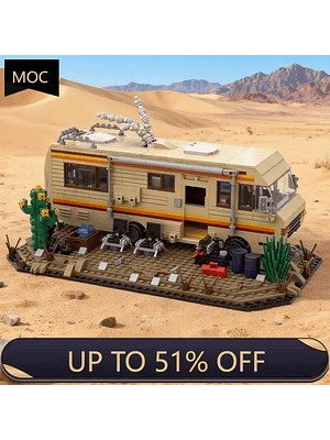 🚐  Breaking Bad RV 🚐 Casa Rodante Armable MOC – Set de Bloques Coleccionable