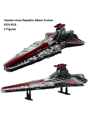 🚀 Nave Espacial Armable de Bloques – Crucero Venator Modelo 75367 StarWars  (5.374 Piezas)