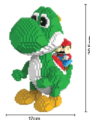 🧱 Figuras Armables de Bloques – Mario Bros/Yoshi/Luigi/Princesa Peach/ Rey Kupa (Coleccionables)  4