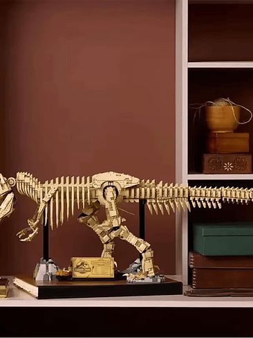 🦖3145 piezas 100 cm o Tyrannosaurus fósil modelo de construccion con pedestal y Luz Led incorporada.  3