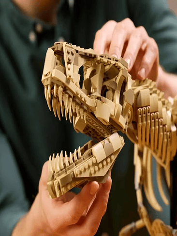 🦖3145 piezas 100 cm o Tyrannosaurus fósil modelo de construccion con pedestal y Luz Led incorporada.  4