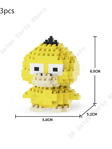 🧱 Figuras Armables de Bloques – Pokemon Pikachu, Charizard, Gengar, Snorlax 9