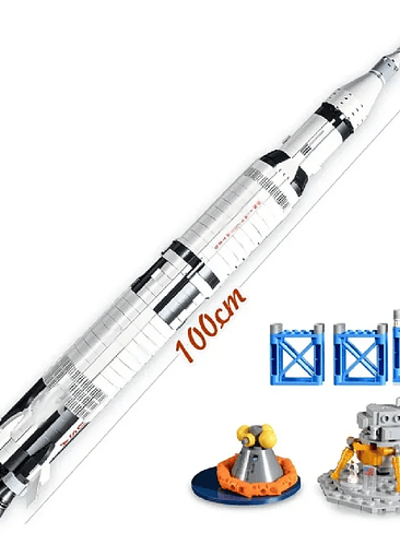 🚀 Cohete Espacial Saturno V Armable – Edición Histórica - 1969 piezas 7