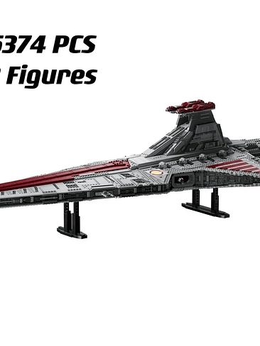 🚀 Nave Espacial Armable de Bloques – Crucero Venator Modelo 75367 StarWars  (5.374 Piezas) 7