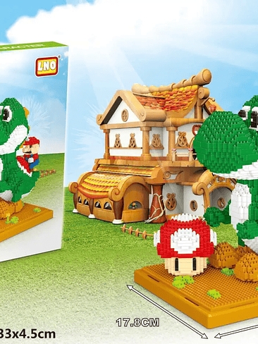 🧱 Figuras Armables de Bloques – Mario Bros/Yoshi/Luigi/Princesa Peach/ Rey Kupa (Coleccionables)  8