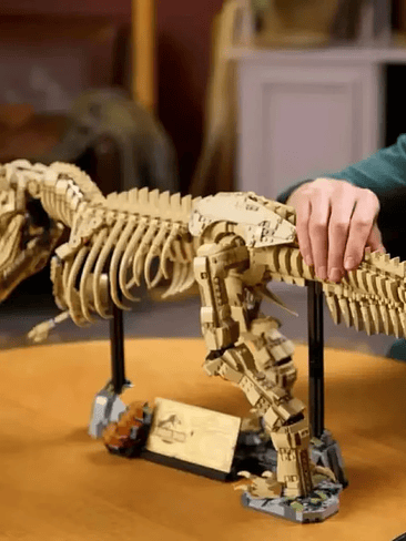 🦖3145 piezas 100 cm o Tyrannosaurus fósil modelo de construccion con pedestal y Luz Led incorporada.  6