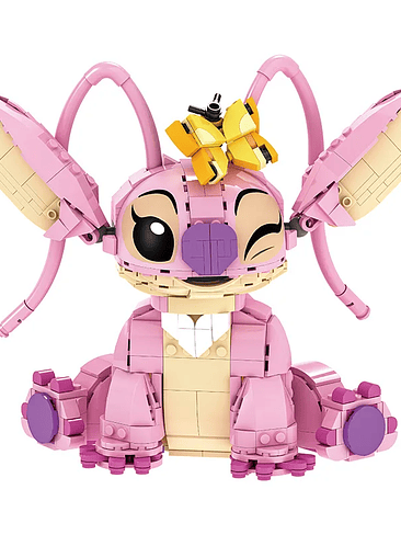 🧸 Disney 2025 - 784 piezas - Stitch Angel Versiones Azul y Rosa Coleccionable 10