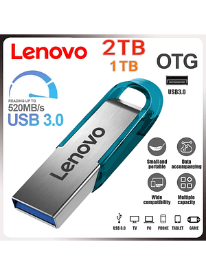 💾 Memoria USB Lenovo OTG USB 3.0 – Alta Velocidad (1TB / 2TB)