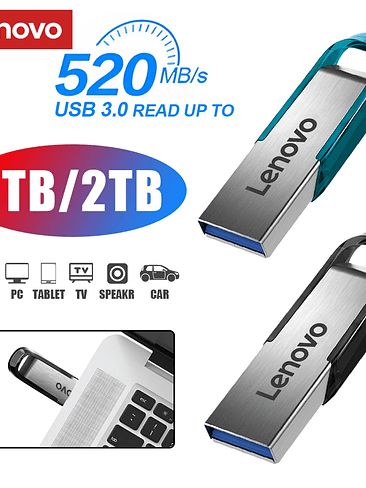 💾 Memoria USB Lenovo OTG USB 3.0 – Alta Velocidad (1TB / 2TB) 2