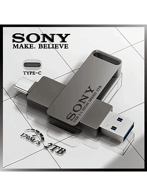 💾 Memoria USB-C SONY de 2 TB, 2 en 1, OTG, USB 3.1, de metal, memoria USB Dual C de 128 GB, 256 GB, 512 GB y 1 TB