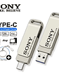 💾 Memoria USB-C SONY de 2 TB, 2 en 1, OTG, USB 3.1, de metal, memoria USB Dual C de 128 GB, 256 GB, 512 GB y 1 TB - Miniatura 6