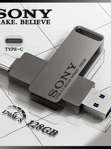💾 Memoria USB-C SONY de 2 TB, 2 en 1, OTG, USB 3.1, de metal, memoria USB Dual C de 128 GB, 256 GB, 512 GB y 1 TB 7
