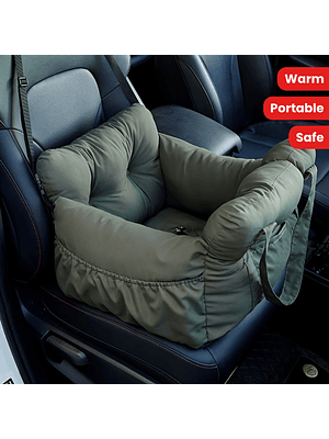 Asiento Cama Acolchado para Mascotas – Ideal para Viajes en Auto