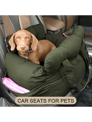 Asiento Cama Acolchado para Mascotas – Ideal para Viajes en Auto