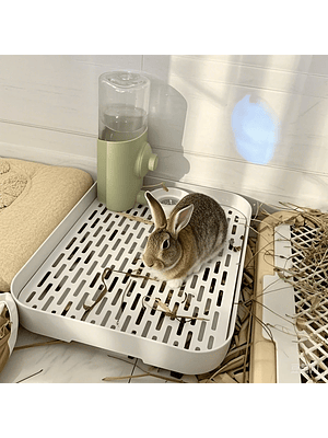🐰 Bandeja Sanitaria Premium para Conejos y Mascotas Pequeñas