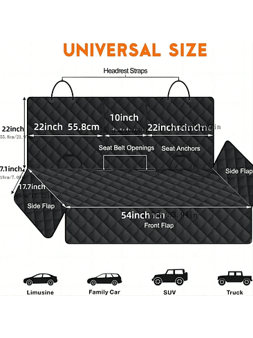 🐾 Protector de Asiento para Auto – Viaja con tu Mascota sin Preocupaciones 3