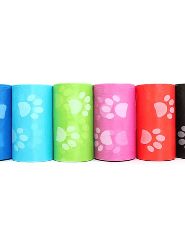 Bolsas para excrementos de perro (120 rollos) para limpieza exterior. Suministros para mascotas. 15 bolsas por rollo. 2