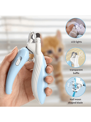 🐾 Cortauñas Profesional para Mascotas con Luz LED