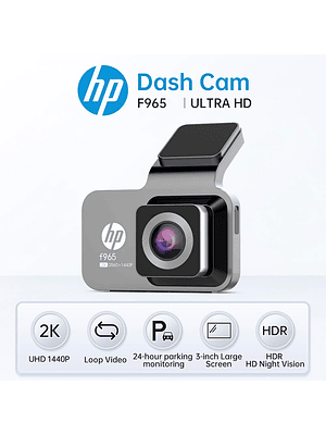 🚗📷 Dash Cam HP F965 – Ultra HD 2K