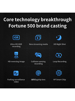 🚗🔥 Dash Cam HP F735X – Visión Nocturna Starlight