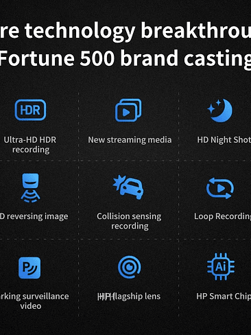 🚗🔥 Dash Cam HP F735X – Visión Nocturna Starlight 2