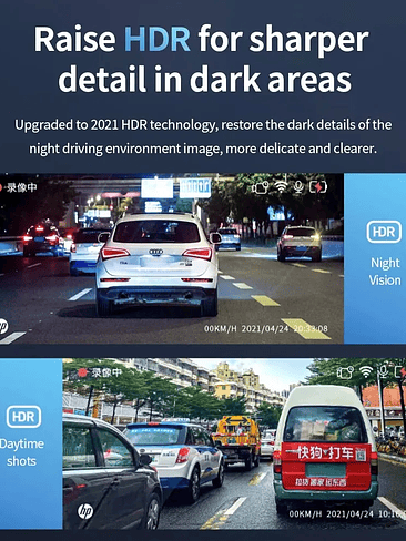 🚗📷 Dash Cam HP F965 – Ultra HD 2K 2