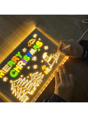 🎄 Piza﻿Irra LED Acrílica Luminosa – Mensajes Personalizados