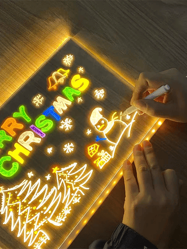 🎄 Piza﻿Irra LED Acrílica Luminosa – Mensajes Personalizados 1